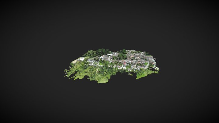 Plaza principal Tenza - Boyacá - Colombia 3D Model