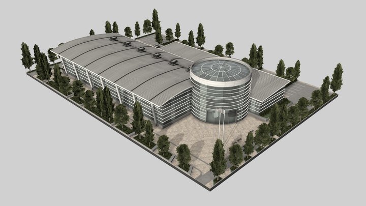 j.p Convention Center (Cities Skylines Assets) 3D Model