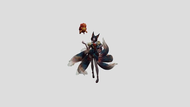 After Hours Spirit Blossom Springs Ahri 3D Model