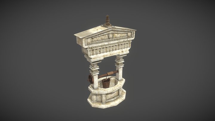 Intricate Greek Well 3D Model