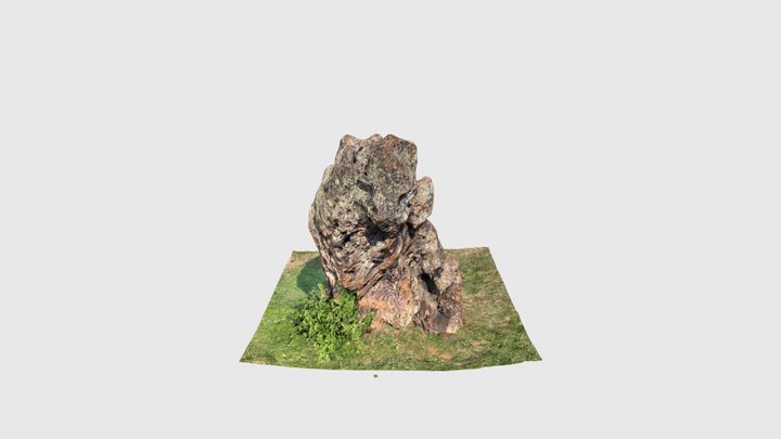 Large King Stone 3D Model