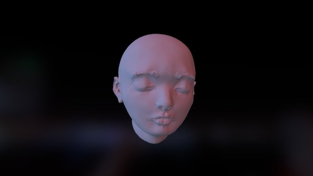 A floating faceee 3D Model