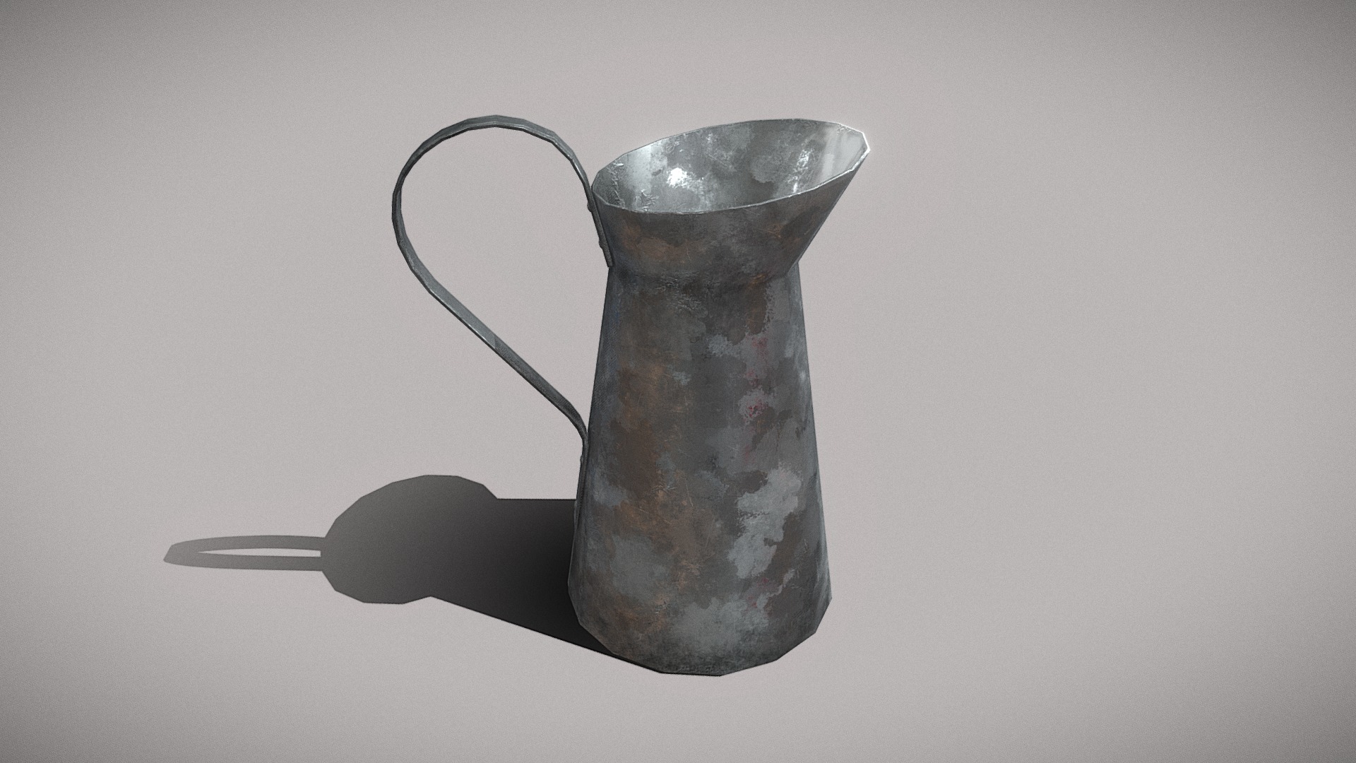 3D model Medieval_Style_Pitcher_FBX - This is a 3D model of the Medieval_Style_Pitcher_FBX. The 3D model is about a glass pitcher with a handle.