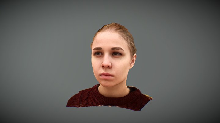 Viktoria portrait cap 3D Model