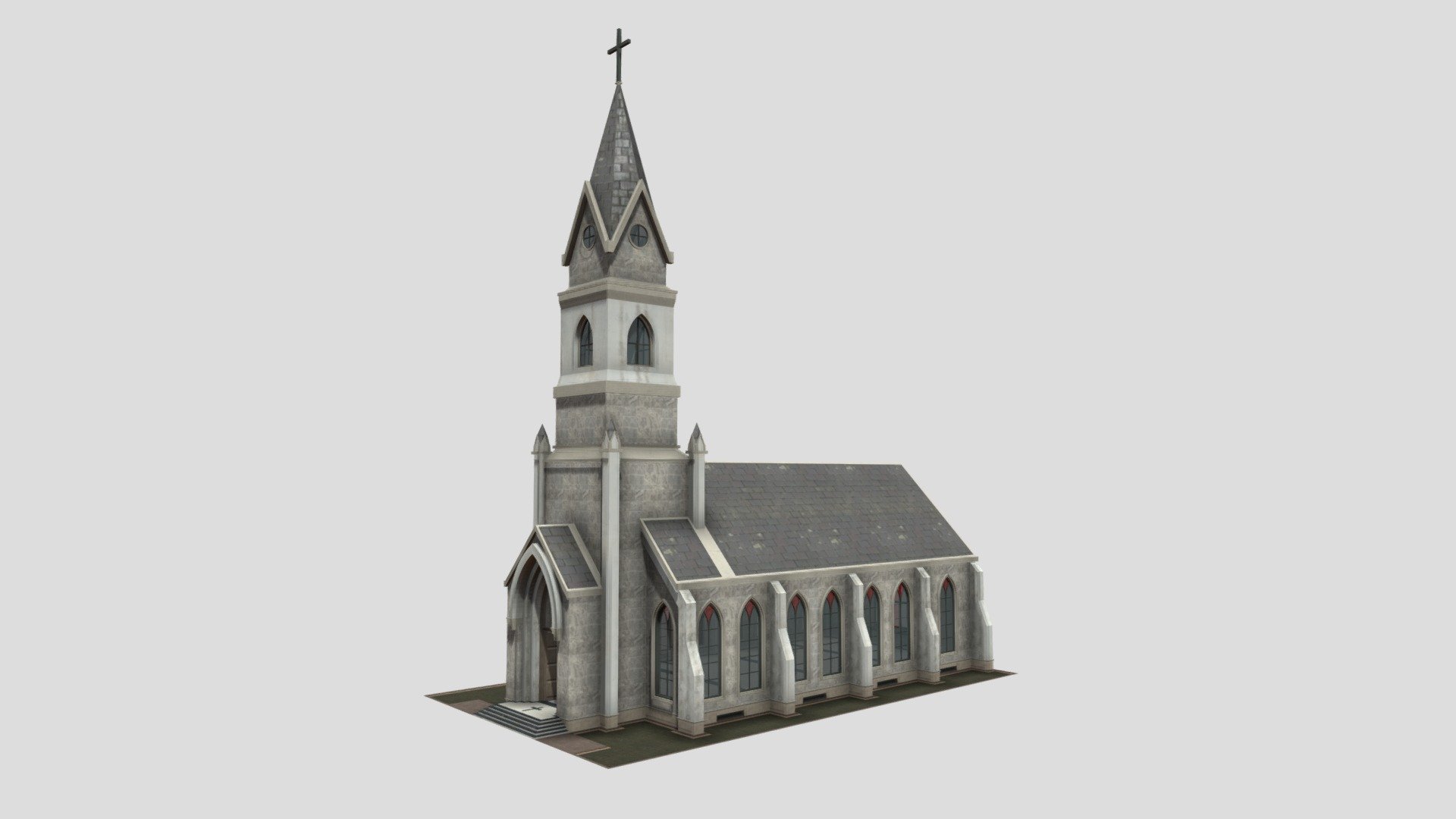 European Church - 3D model by takasnik [579aeaf] - Sketchfab