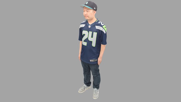 Seahawks Football Fan - 3d Scan 3D Model