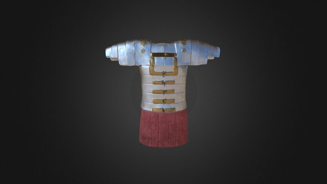 Roman Legionnaire Plate Armor 3D Model