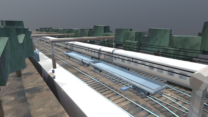 Russian station pack ps1 psx style 3D Model