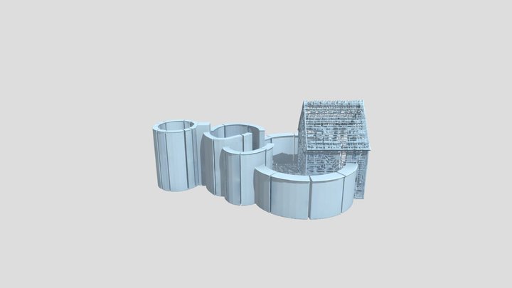 Lattice+house+3d+model – Free 3D Model STL