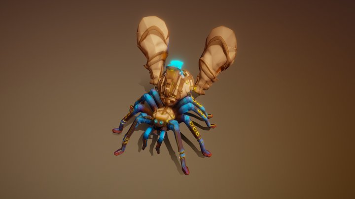 spider attack 3D Model