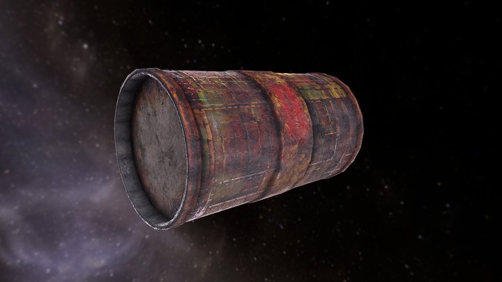 Space Barrel 3D Model