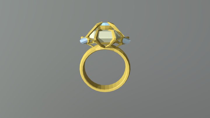 Tweaked Band Ring 3D Model