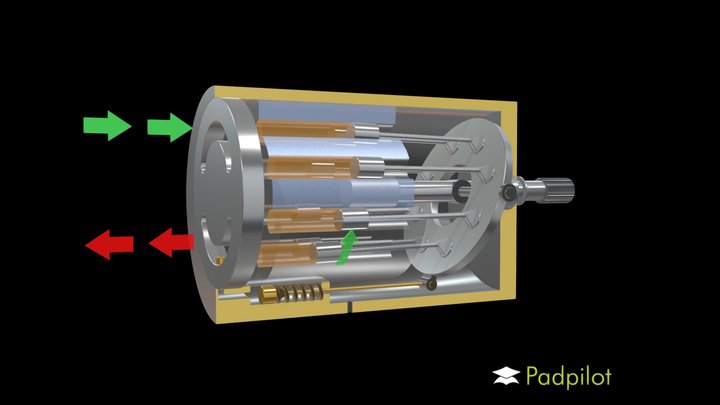 Variable Volume Fuel Pump 3D Model