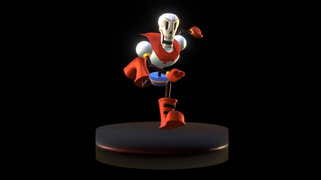 Papyrus Running Pose 3D Model