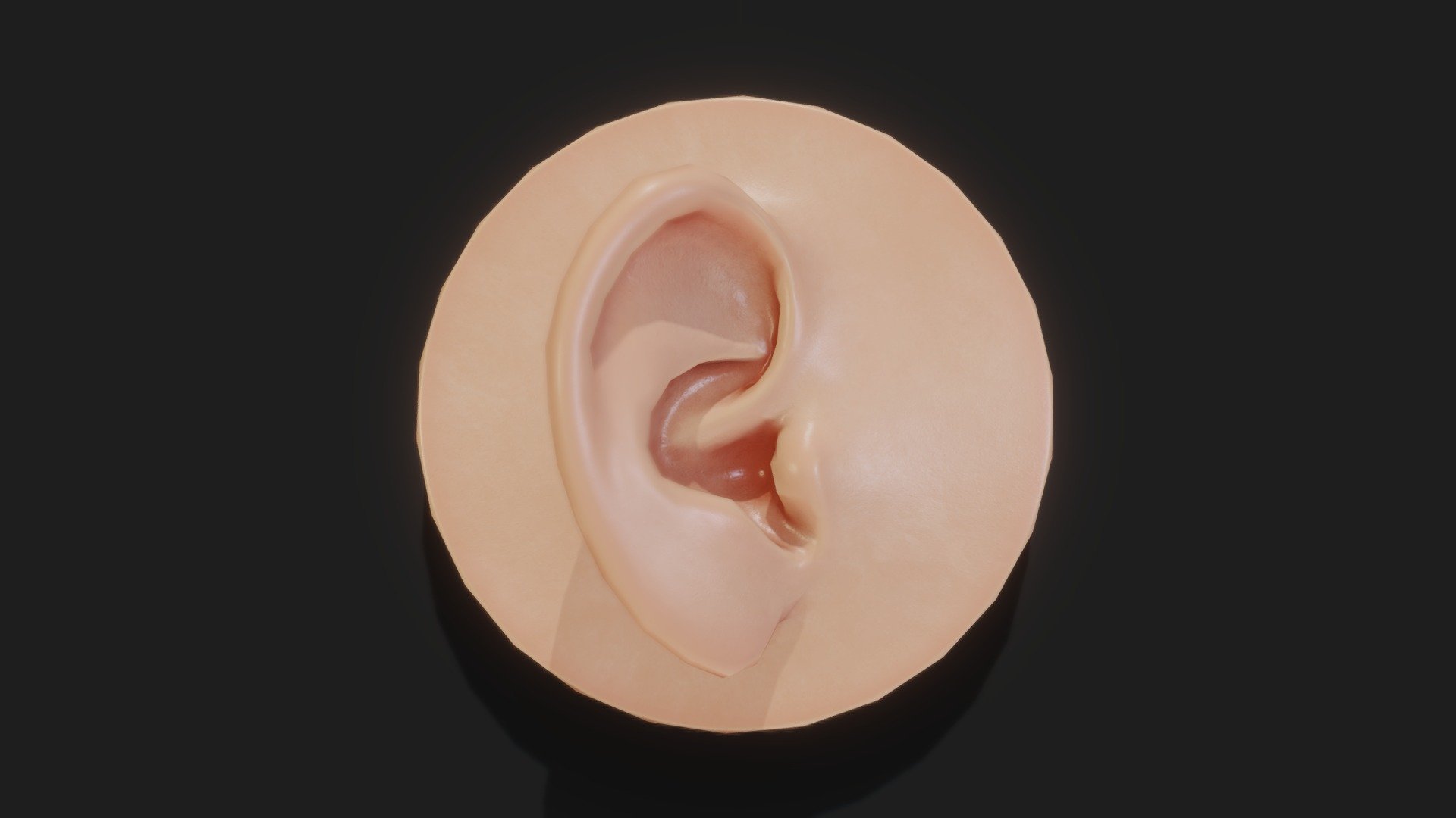 Ear lowpoly