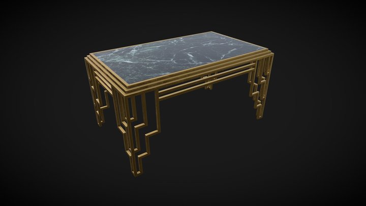 Art Deco Table 3D Model
