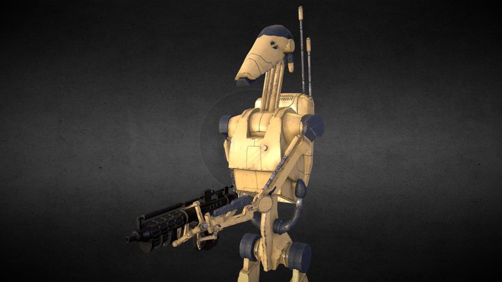 B1 Pilot Battle Droid 3D Model
