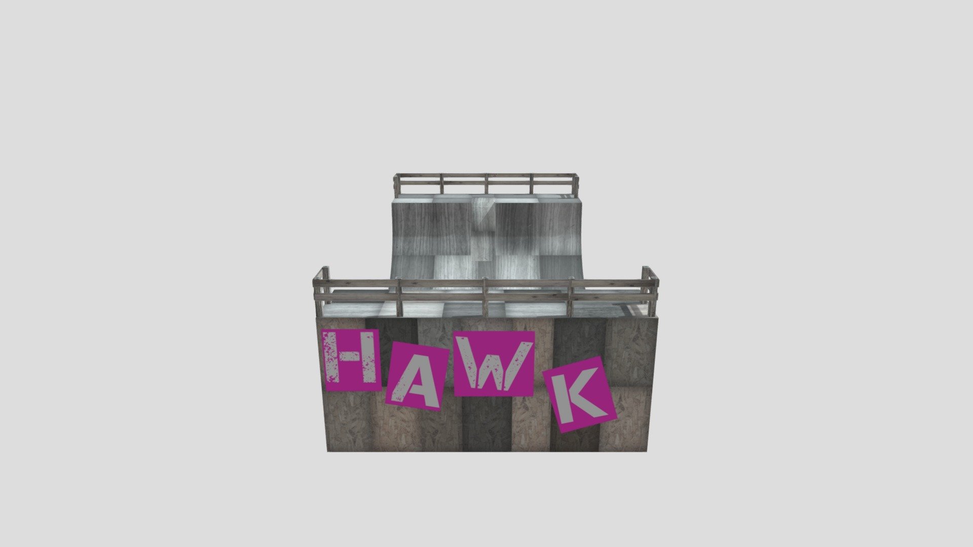 Fully Textured Halfpipe