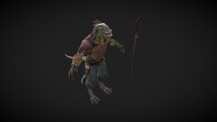 Lizard-Man 3D Model