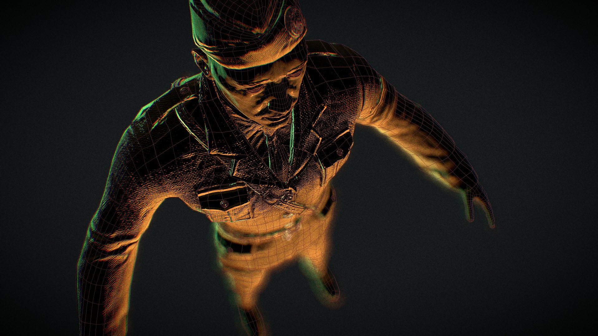 WW2 Soldier — Sketchfab embed 3D viewer