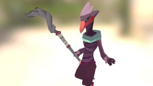 The Bird Pilgrim 3D Model