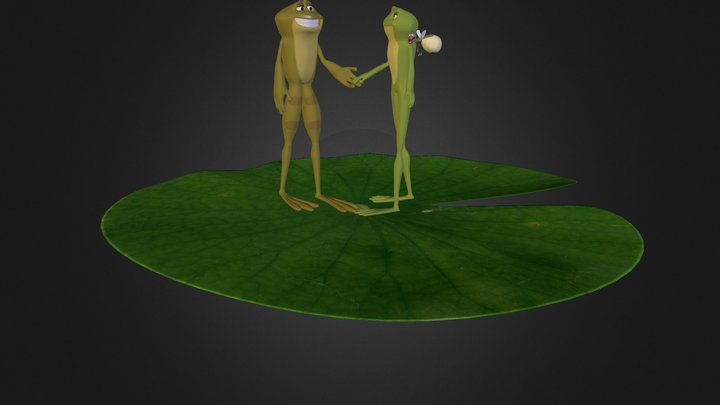 The Princess and the Frog 3D Model