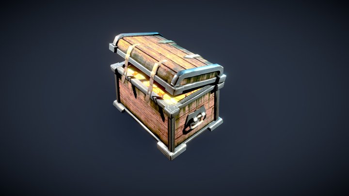 Viking Treasure Chest 3D Model