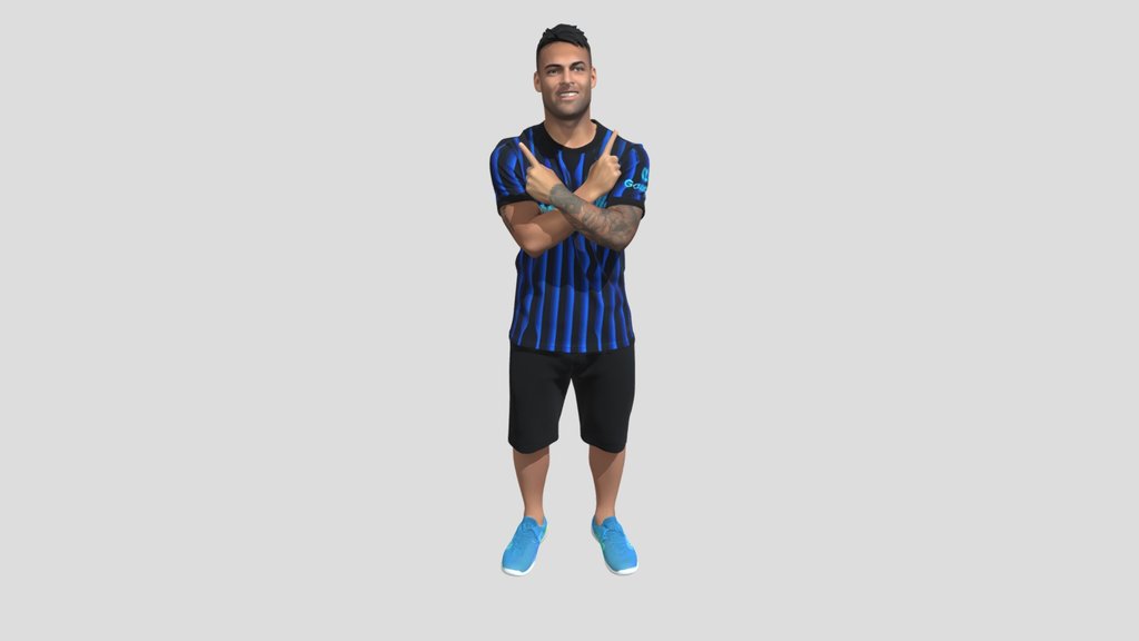 Lautaro Martinez Crossed Arms Portrait