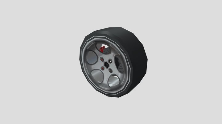 Wheel(Low poly) 3D Model