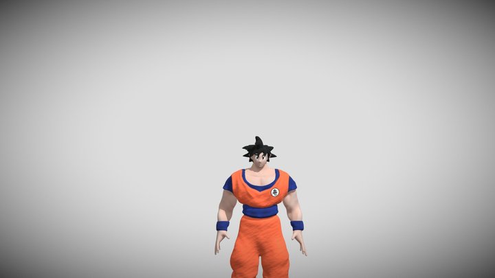 Goku Model - First Attempt 3D Model