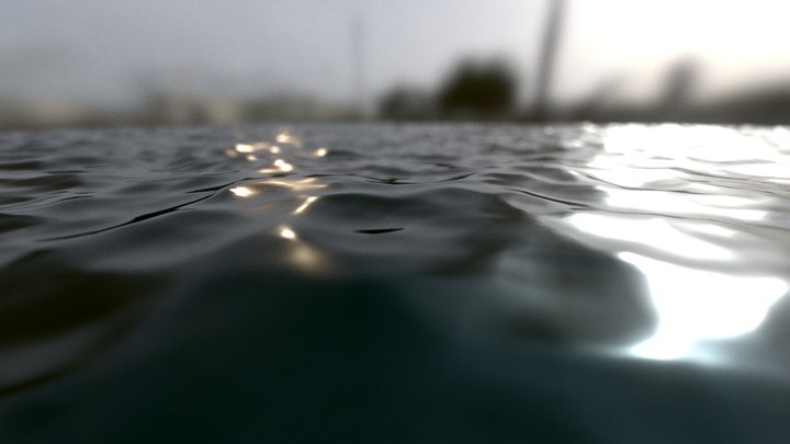 animated water surface 3D Model