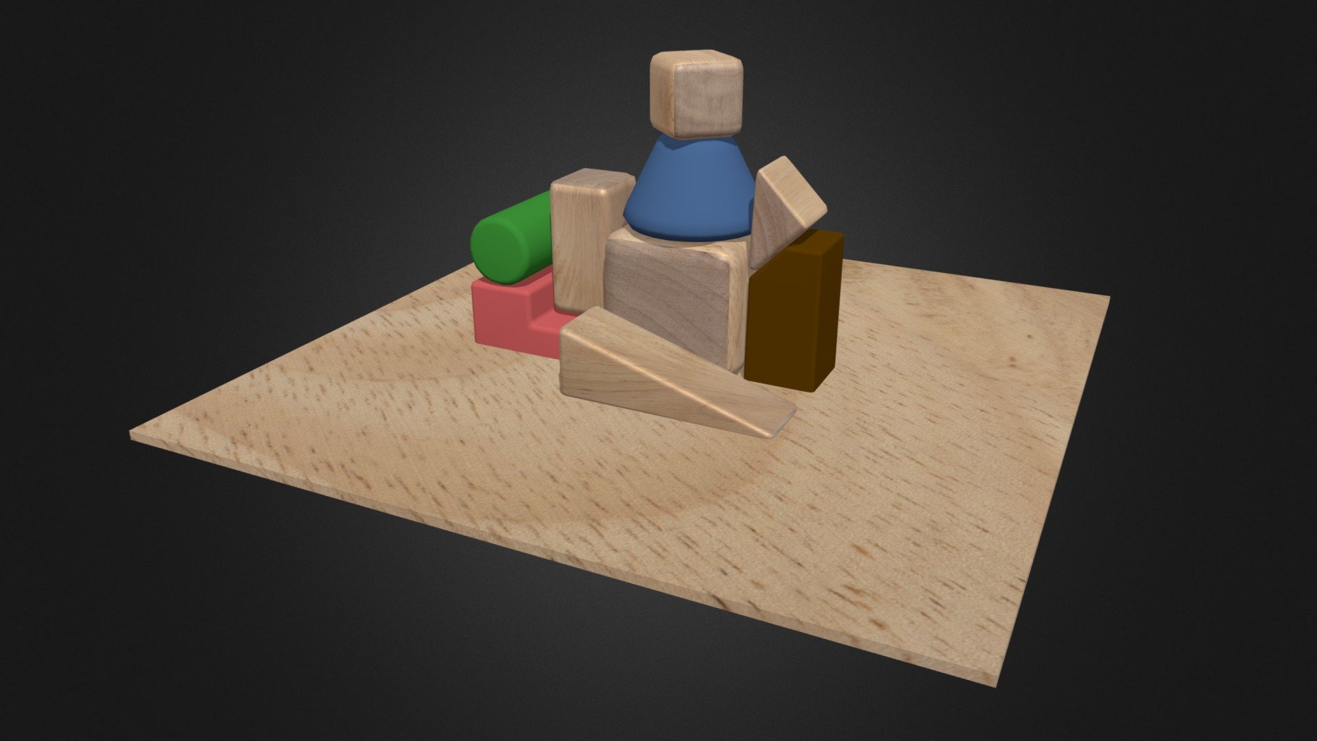 9 Blocks Scene - 3D model by GhostKatz [57a4977] - Sketchfab