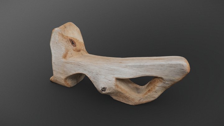 Wooden shape bench