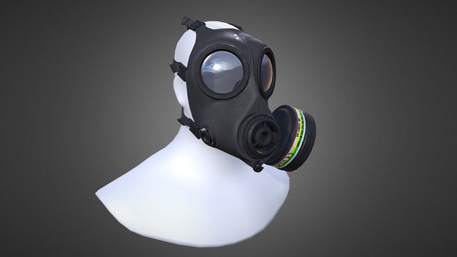 FM12 CBRN Respirator 3D Model