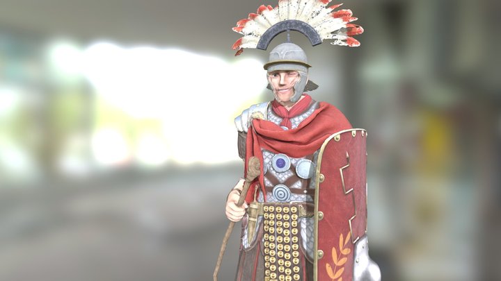 Roman Legionary Avatar, Second Life 3D scan 3D Model