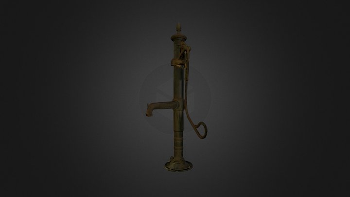 3D Scan rusty pump 3D Model