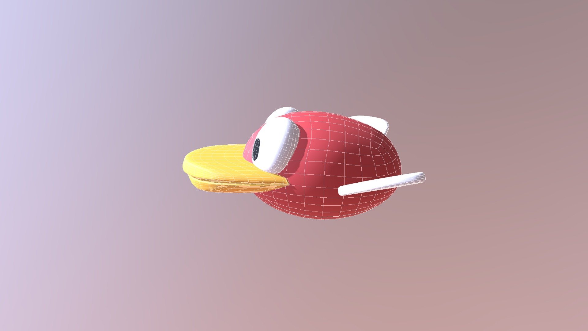 3D model Flappy Bird 3D with Animation VR / AR / low-poly