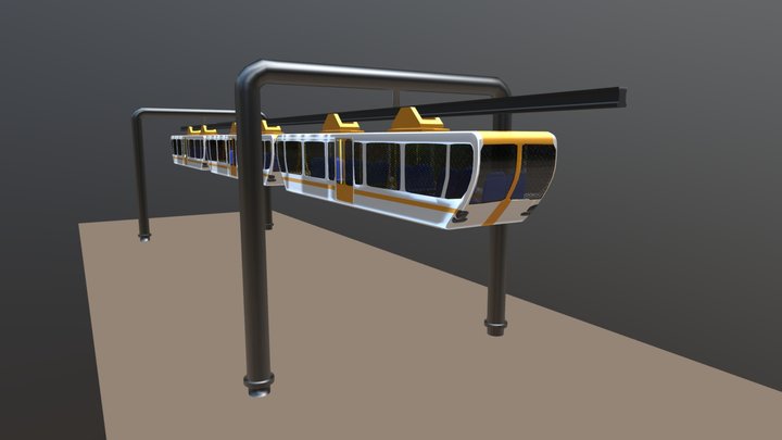 Monorail 3D Model