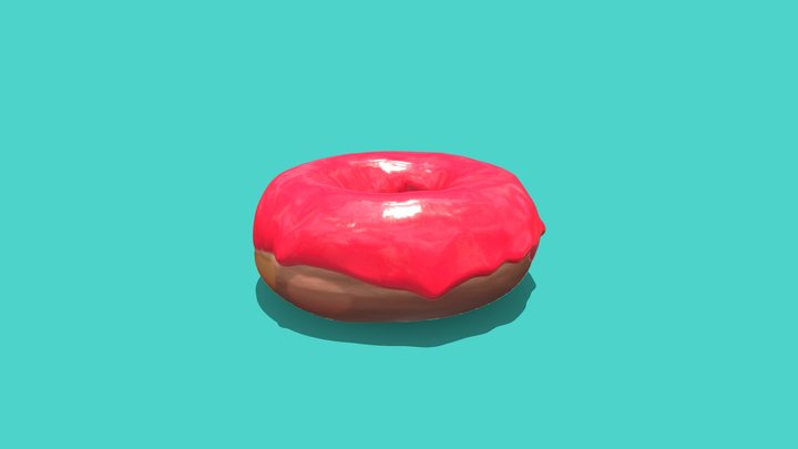 Marshmallow Donut 3D Model