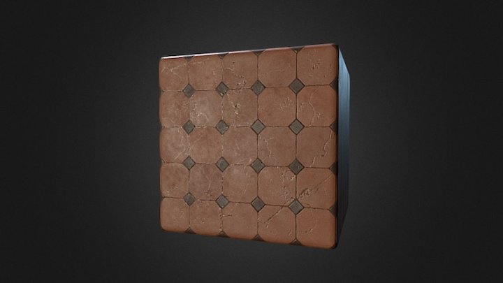 Floor tile texture 3D Model