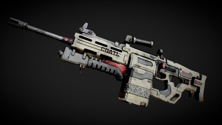 machine gun "COATL" 3D Model