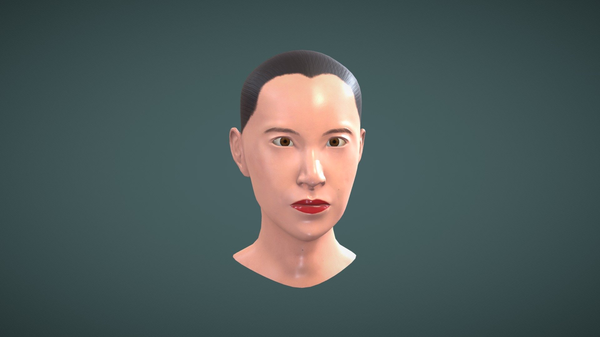 Asian Female Head 3d Model By Kibagichi [57ab3c9] Sketchfab