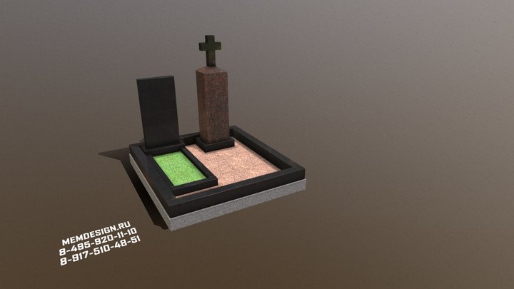 Мемориальный коплекс № 4 3D Model
