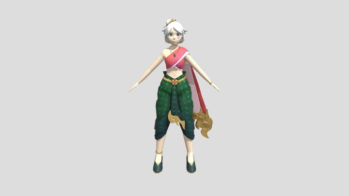 Thai girl 3D Model
