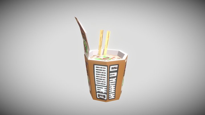 Pixel Art Ramen – Modello 3D gratuito STL