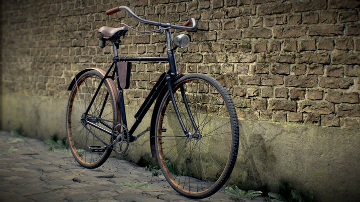 old bicycle 3D Model