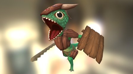 LizardMan - Warrior 3D Model