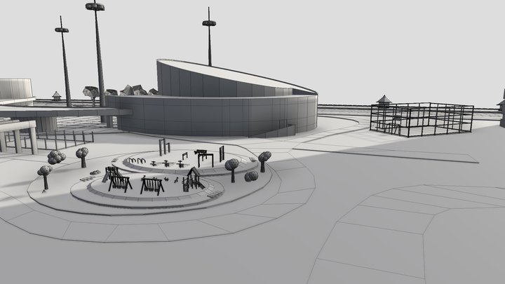 Parque Dona Lindu 3D Model