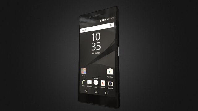 Sony Xperia Z5 Premium Black 3D Model