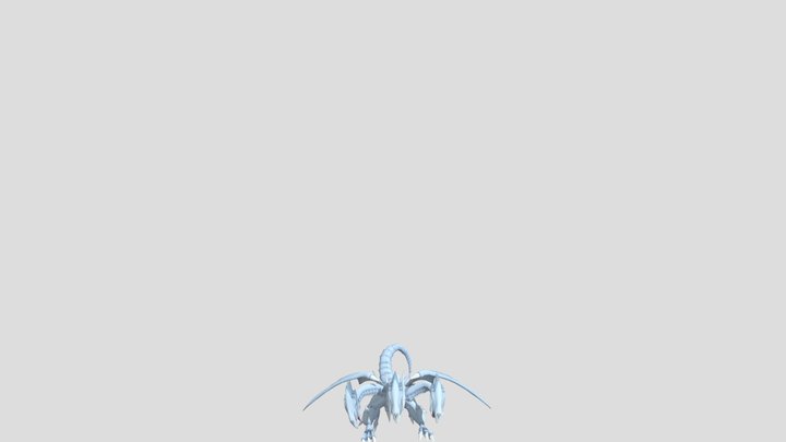 Blue eyes ultimate white dragon - yugioh - 3D Model